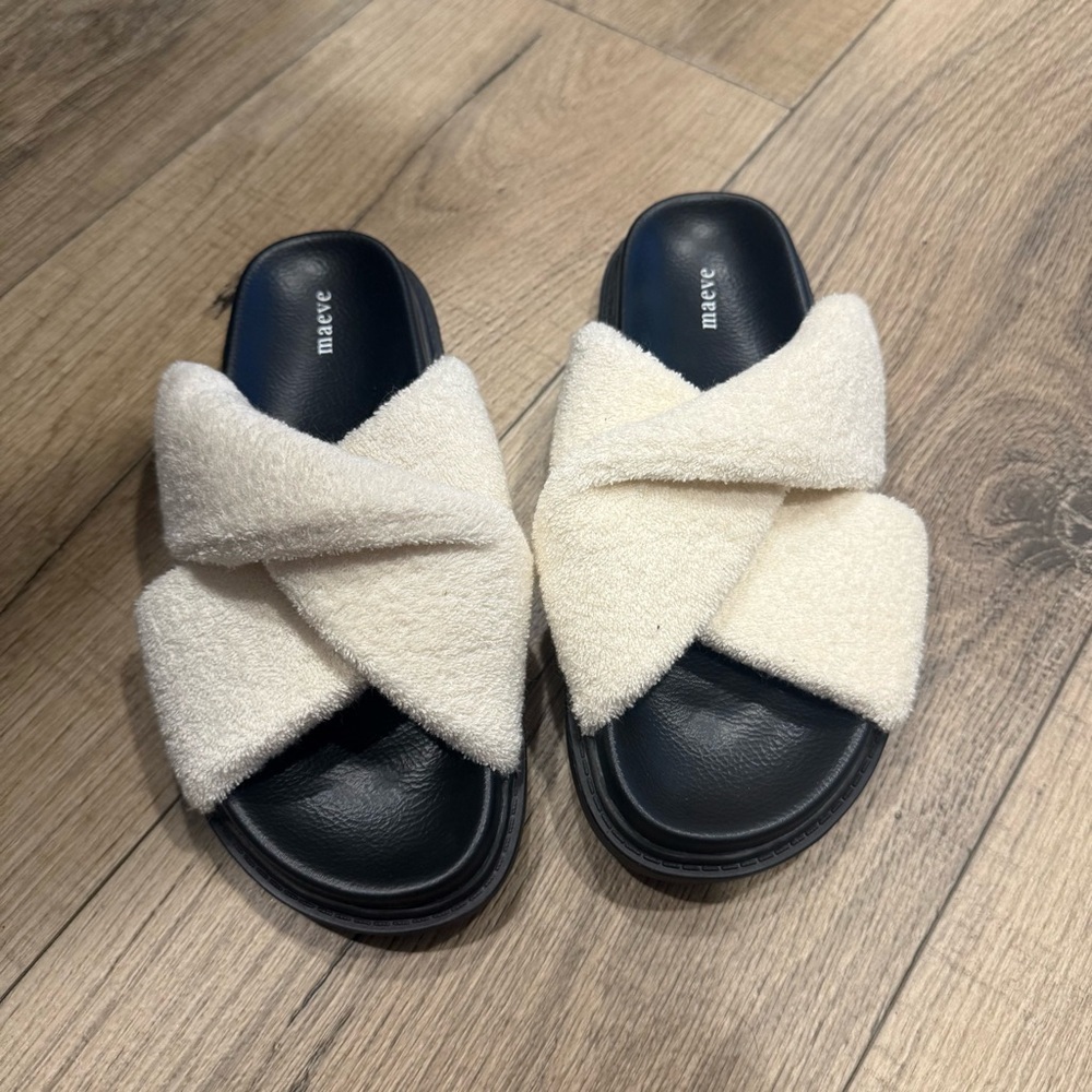 Cream Women's Slide Sandals